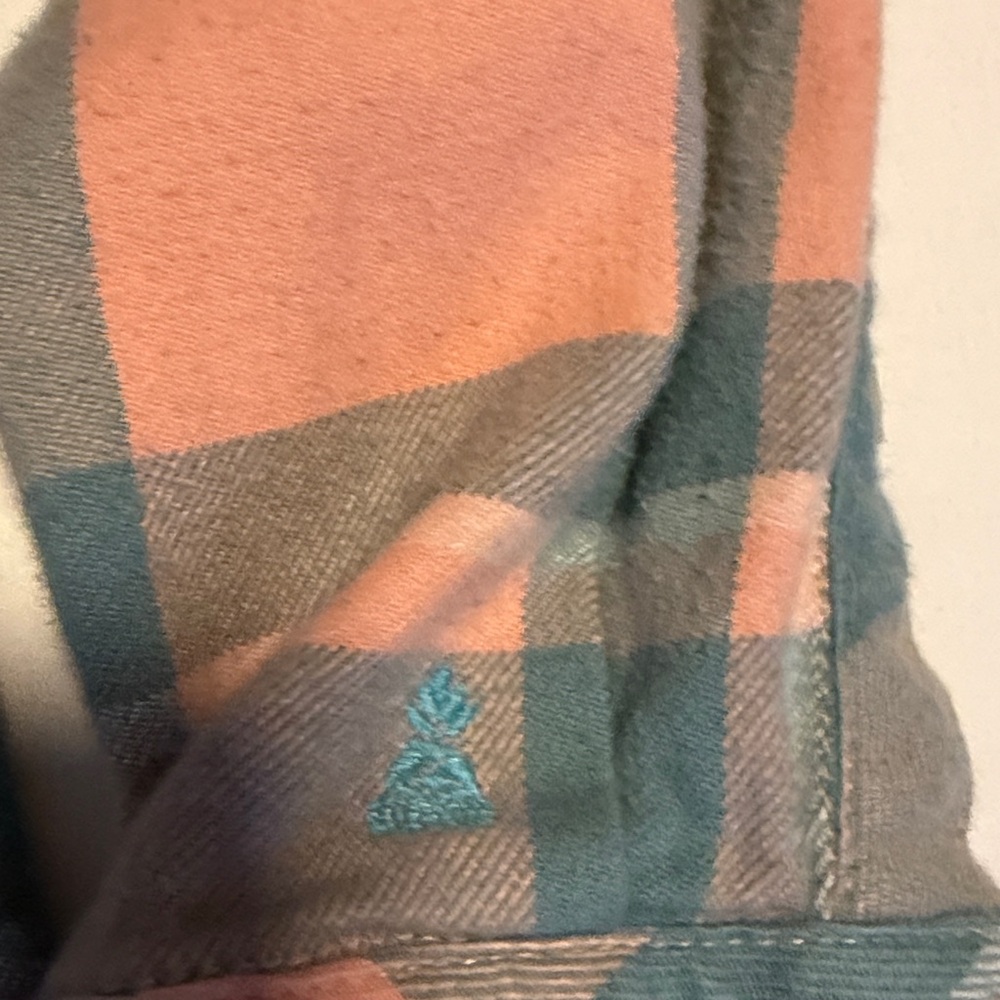 Chubbies Plaid Shirt in Coral and Mint - Picture 4 of 6